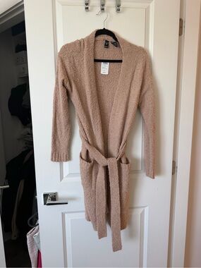 Windsor Women's Belted Open-Front Cardigan - Taupe